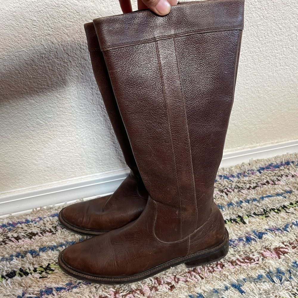 Eddie Bauer brown leather boots